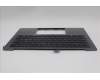 Lenovo 5M11R87955 C-Cover with keyboard, Switzerland, Black/Grey, FingerPrint Reader, WLAN, UK