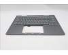 Lenovo 5M11R91447 C-Cover with keyboard, Norwegian, Grey, Backlight, FingerPrint Reader