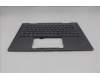 Lenovo 5M11R91502 C-Cover with keyboard, German, Grey, Backlight, FingerPrint Reader, WWAN, UK