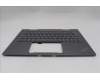 Lenovo 5M11R91510 C-Cover with keyboard, Icelandic, Grey, Backlight, FingerPrint Reader, WWAN, UK