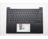 Lenovo 5M11S09968 C-Cover with keyboard, Danish, Black, Backlight, UK