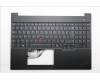 Lenovo 5M11S10175 C-Cover with keyboard, French, Black, Backlight, US