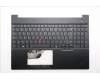 Lenovo 5M11S10349 C-Cover with keyboard, Belgian, Black, Backlight, UK