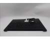 Lenovo 5M11S10356 C-Cover with keyboard, Spanish, Black, Backlight, UK