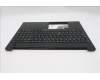 Lenovo 5M11S10379 C-Cover with keyboard, Portuguese, Black, Backlight, UK