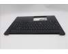 Lenovo 5M11S10412 C-Cover with keyboard, Bulgarian, Black, Backlight, UK