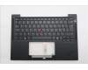 Lenovo 5M11S15630 C-Cover with keyboard, Norwegian, Black, Backlight, UK