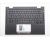 Lenovo 5M11S15923 C-Cover with keyboard, Hungarian, Black, Backlight, UK