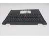 Lenovo 5M11S16069 C-Cover with keyboard, Hungarian, Black, Backlight, WWAN, UK