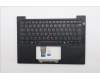 Lenovo 5M11S16205 C-Cover with keyboard, German, Black, Backlight, UK