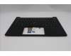 Lenovo 5M11S26834 C-Cover with keyboard, Belgian, Black, Backlight, UK