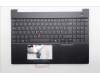 Lenovo 5M11S27062 C-Cover with keyboard, German, Black, Backlight, UK