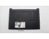 Lenovo 5M11S27080 C-Cover with keyboard, Portuguese, Black, Backlight, UK