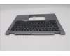 Lenovo 5M11S29881 C-Cover with keyboard, US English Euro, Luna Grey, Non-Backlight, Heat Staking, US