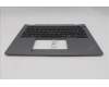 Lenovo 5M11S30304 C-Cover with keyboard, Spanish, Luna Grey, Non-Backlight, No World Face Camera, Heat Staking, UK