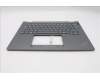 Lenovo 5M11S30358 C-Cover with keyboard, Icelandic, Luna Grey, Backlight, No World Face Camera, Heat Staking, UK