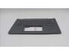 Lenovo 5M11S30395 C-Cover with keyboard, UK English, Luna Grey, Backlight, No World Face Camera, Heat Staking, UK