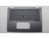 Lenovo 5M11S30533 C-Cover with keyboard, Swedish/Finnish, Luna Grey, Backlight, World Face Camera, Heat Staking, UK