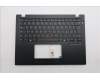 Lenovo 5M11S33715 C-Cover with keyboard, Italian, Black, Backlight, Heat Staking, UK