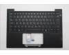Lenovo 5M11S37340 C-Cover with keyboard, Portuguese, Black, Backlight
