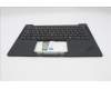 Lenovo 5M11S37344 C-Cover with keyboard, Russian, Black, Backlight, US