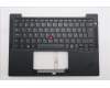 Lenovo 5M11S38067 C-Cover with keyboard, Switzerland, Black, Backlight, UK