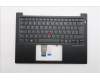 Lenovo 5M11S53761 C-Cover with keyboard, Spanish, Black, Backlight, UK