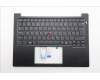 Lenovo 5M11S53823 C-Cover with keyboard, UK English, Black, Backlight, UK
