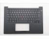 Lenovo 5M11T55175 C-Cover with keyboard, Norwegian, Black, Backlight, Smart Card Reader, UK