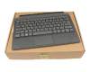 5N20N88559 original Lenovo keyboard incl. topcase FR (french) grey/black with backlight