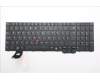 Lenovo 5N21Q49608 Keyboard Internal, UK English, Black, Backlight, w/Number