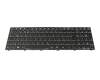 6-23-RPC50-010 Medion keyboard DE (german) black/white/black matte with backlight RGB