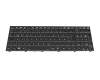 6-90-NL713-19A-1 original Clevo keyboard DE (german) black/black with backlight