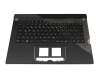 6036W0293301 original Asus keyboard incl. topcase DE (german) black/black/transparent/grey with backlight