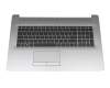 6037B0193604 original HP keyboard incl. topcase DE (german) black/silver with backlight with ODD
