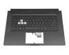 6037B0211413 original Asus keyboard incl. topcase DE (german) black/black with backlight