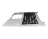 6037B0278204 original HP keyboard incl. topcase DE (german) black/silver with backlight
