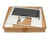 6051B1497901 original HP keyboard incl. topcase DE (german) black/silver with backlight