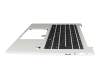 6051B1498001 original HP keyboard incl. topcase DE (german) black/silver with backlight