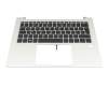6051B1498101 original HP keyboard incl. topcase DE (german) black/silver with backlight