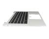 6054B2588401 original HP keyboard incl. topcase DE (german) black/silver with backlight