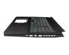 6070B1599602 original Acer keyboard incl. topcase DE (german) black/black with backlight