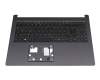 68HWBN70112 original Acer keyboard incl. topcase DE (german) black/black with backlight