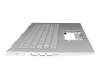 6B.A4VN2.014 original Acer keyboard incl. topcase DE (german) silver/silver with backlight