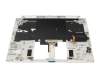 6B.C5HN7.011 original Acer keyboard incl. topcase DE (german) white/white with backlight (with pen compartment)