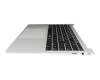 6B.D4SNI.003 original Acer keyboard incl. topcase DE (german) black/silver