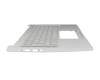 6B.HR0N8.029 original Acer keyboard incl. topcase CH (swiss) silver/silver with backlight