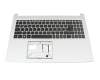 6B.HVUN7.012 original Acer keyboard incl. topcase DE (german) black/silver