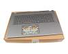 6B.J02N8.019 original Acer keyboard incl. topcase CH (swiss) grey/grey with backlight