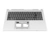 6B.J4GN2.014 original Acer keyboard incl. topcase DE (german) black/silver (using a special key)
